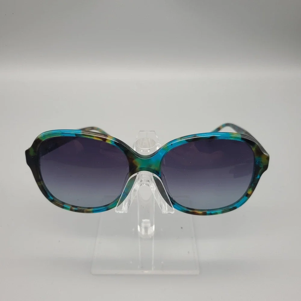 Carfia CA2024 C02 Blue Green Tortoise Polarized Oval Sunglasses 57-17-145
